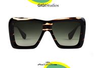 shop online New oversized square sunglasses GIGI STUDIOS NICOLE 6456 streaked brown otticascauzillo.com acquisto online Nuovo occhiale da sole squadrato oversize GIGI STUDIOS NICOLE 6456/2 marrone 