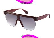 shop online New oversized GIGI STUDIOS CARMEN 6460 burgundy sunglasses otticascauzillo.com  acquisto online Nuovo occhiale da sole a mascherina oversize GIGI STUDIOS CARMEN 6460/6 bordeaux
