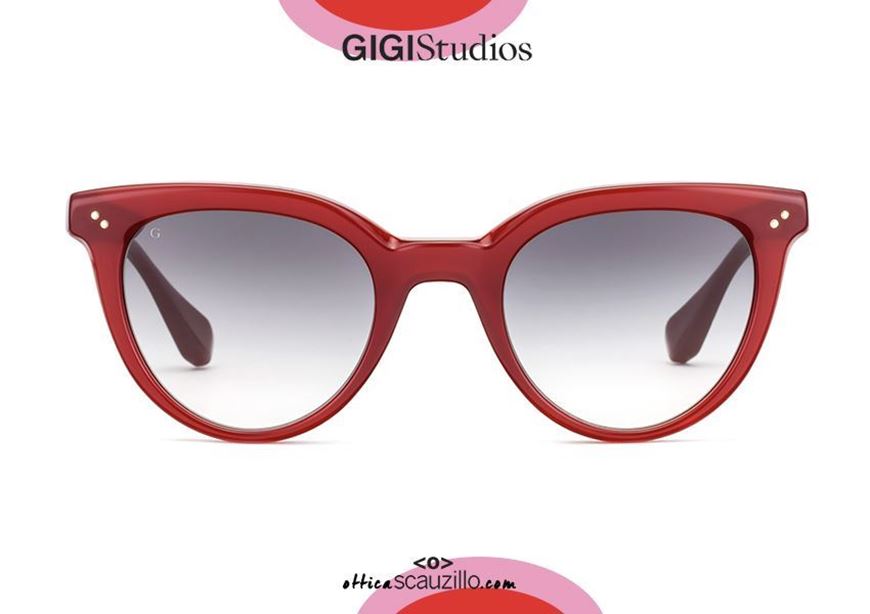 shop online New round-pointed sunglasses GIGI STUDIOS AGATHA 6385 bordeaux otticascauzillo.com  acquisto online Nuovo occhiale da sole a punta tondo GIGI STUDIOS AGATHA 6385/6 bordeaux 