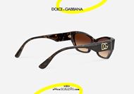 New narrow square sunglasses Dolce & Gabbana Monogram VG4375 col. black, Occhiali