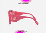 shop online New oversized squared sunglasses Dolce & Gabbana BLOOMIN VG4380 col. pink otticascauzillo.com Nuovo occhiale da sole squadrato oversize Dolce & Gabbana BLOOMIN VG4380 col. rosa