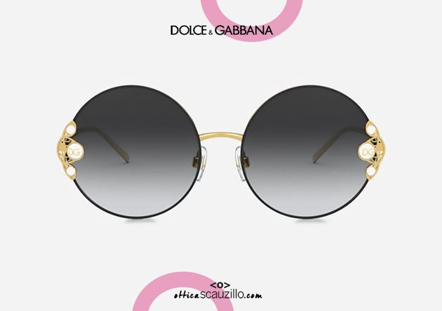 New pearls round metal sunglasses Dolce&Gabbana VG2252 col. gold