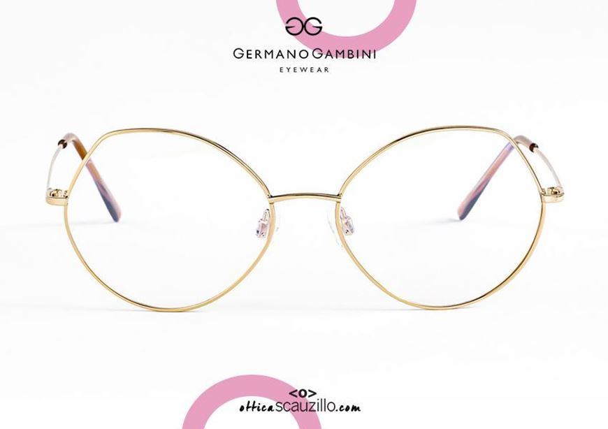 shop online New I Leggeri Germano Gambini GG135 Gold metal eyeglasses otticascauzillo.com acquisto online Nuovo occhiale da vista metallo tondo ma con punta i Leggeri Germano Gambini GG135 Oro