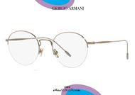 shop online New half round metal eyeglasses GIORGIO ARMANI AR5079 3199 bronze otticascauzillo.com acquisto online Nuovo occhiale da vista tondo metallo GIORGIO ARMANI AR5079  3199 bronzo