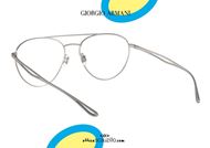 shop online New drop-shaped metal aviator eyeglasses GIORGIO ARMANI AR5101 3003 satin silver otticascauzillo.com acquisto online Nuovo occhiale da vista metallo a goccia GIORGIO ARMANI AR5101  3003 argento