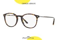 shop online New thin square eyeglasses GIORGIO ARMANI AR7125 5026 havana brown otticascauzillo.com acquisto online Nuovo occhiale da vista sottile quadrato GIORGIO ARMANI AR7125  5026 marrone havana