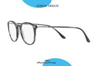 shop online New thin square eyeglasses GIORGIO ARMANI AR7125 5595 gray striped otticascauzillo.com acquisto online Nuovo occhiale da vista sottile quadrato GIORGIO ARMANI AR7125  5595 grigio striato