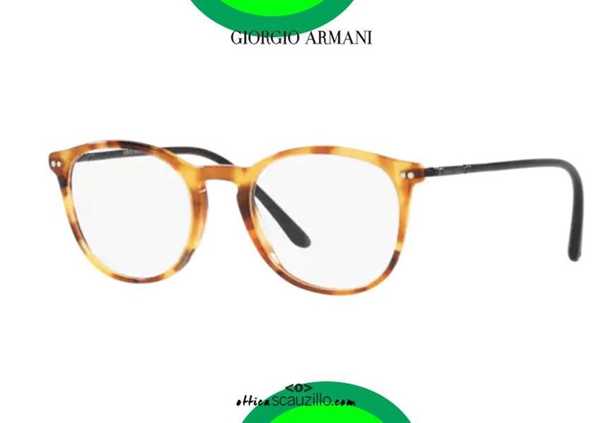 shop online New thin square eyeglasses GIORGIO ARMANI AR7125 5760yellow light brown otticascauzillo.com acquisto online Nuovo occhiale da vista sottile quadrato GIORGIO ARMANI AR7125  5760 marrone chiaro