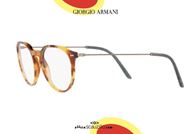 shop online New round eyeglasses broken above GIORGIO ARMANI AR7173 5760 light havana otticascauzillo.com acquisto online Nuovo occhiale da vista tondo spezzato sopra GIORGIO ARMANI AR7173 5760 havana chiaro