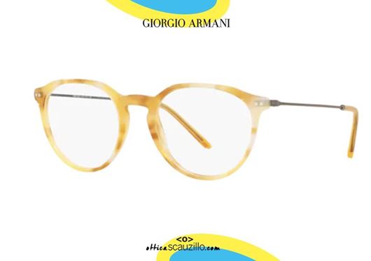 Eyeglasses Giorgio Armani AR 7160 5681 OPAL GREY at  Men's Clothing  store