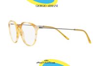 shop online New phantos round eyeglasses GIORGIO ARMANI AR7173 5761 havana yellow otticascauzillo.com acquisto online Nuovo occhiale da vista tondo spezzato sopra GIORGIO ARMANI AR7173 5761 havana giallo