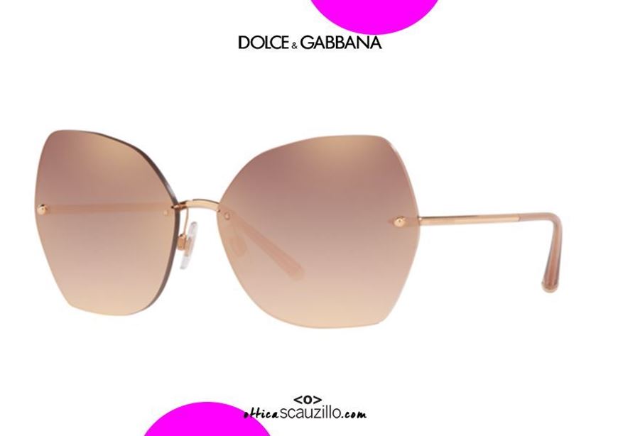 Dolce&Gabbana DG2204 oversized rimless sunglasses col. 12986F pink |  Occhiali | Ottica Scauzillo