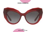 shop online Dolce&Gabbana butterfly diamond effect sunglasses DG6122 col. 15518G burgundy otticascauzillo.com acquisto online Occhiale da sole a farfalla effetto 3D Dolce&Gabbana DG6122 col. 15518G bordeaux