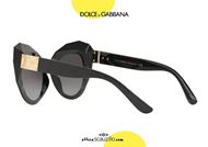 shop online Dolce&Gabbana butterfly sunglasses diamond effect DG6122 col. 501 black otticascauzillo.com acquisto online Occhiale da sole a farfalla effetto 3D Dolce&Gabbana DG6122 col. 501 nero