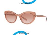 shop online Narrow oval cat eye sunglasses Dolce&Gabbana DG6124 col. 314813 pink otticascauzillo.com acquisto online Occhiale da sole cat eye ovale stretto Dolce&Gabbana DG6124 col. 314813 rosa