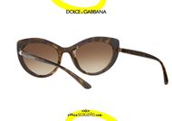 shop online Narrow oval cat eye sunglasses Dolce&Gabbana DG6124 col. 502 havana brown otticascauzillo.com acquisto online Occhiale da sole cat eye ovale stretto Dolce&Gabbana DG6124 col. 502 marrone 