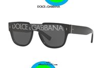 shop online Sunglasses with logo on lens Dolce&Gabbana DG4356 col. 501M black otticascauzillo.com acquisto online Occhiale da sole con logo su lente Dolce&Gabbana DG4356 col. 501/M nero