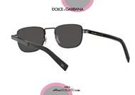shop online Square black metal sunglasses Dolce&Gabbana DG2222 col. 01 otticascauzillo.com acquisto online nuovo Occhiale da sole quadrato metallo nero Dolce&Gabbana DG2222 col. 01/87