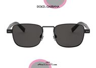 shop online Square black metal sunglasses Dolce&Gabbana DG2222 col. 01 otticascauzillo.com acquisto online nuovo Occhiale da sole quadrato metallo nero Dolce&Gabbana DG2222 col. 01/87