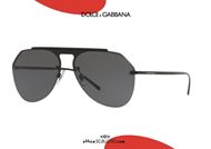 shop online Dolce&Gabbana DG2213 rimless aviator teardrop sunglasses col. 110687 black otticascauzillo.com acquisto online Occhiale da sole aviator a goccia senza montatura Dolce&Gabbana DG2213 col. 110687 nero