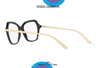 shop online Dolce&Gabbana DG3311 oversized square eyeglasses col. 501 gold and black otticascauzillo.com acquisto online Occhiale da vista squadrato oversize Dolce&Gabbana DG3311 col. 501 oro e nero