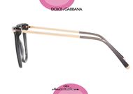 shop online Gold rod oversize squared eyeglasses Dolce&Gabbana DG3294 col. 501 black otticascauzillo.com acquisto online Occhiale da vista squadrato asta oro Dolce&Gabbana DG3294 col. 501 nero