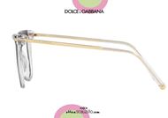 shop online Gold rod squared eyeglasses Dolce&Gabbana DG3294 col.675 black and transparent otticascauzillo.com acquisto online nuovo Occhiale da vista squadrato asta oro Dolce&Gabbana DG3294 col. 675 nero e trasparente