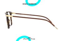 shop online Dolce&Gabbana DG3319 thin rectangular eyeglasses col. 502 havana brown otticascauzillo.com acquisto online Occhiale da vista rettangolare sottile Dolce&Gabbana DG3319 col. 502 marrone havana