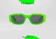 shop online Biggie sunglasses fluorescent green VERSACE 4361 medusa logo otticascauzillo.com acquisto online nuovo Occhiale da sole Biggie verde fluo VERSACE 4361 logo medusa