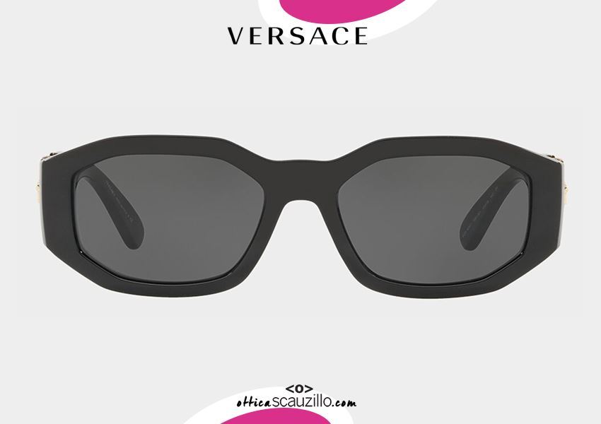 Biggie Sunglasses Medusa Logo Versace 4361 Col Black Occhiali Ottica Scauzillo 