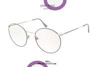 shop online Large round metal eyeglasses Andy Wolf mod. 4710 LISA col. M silver and lilac otticascauzillo.com acquisto online nuovo Occhiale in metallo tondo grande Andy Wolf mod. 4710 LISA col. M argento e lilla
