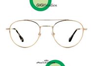 shop online Round double bridge eyeglasses GIGI Studios OCEAN 64495 gold otticascauzillo.com acquisto online nuovo Occhiale da vista tondo doppio ponte GIGI Studios OCEAN 6449/5 oro