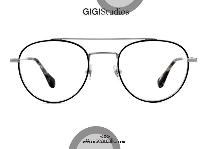 shop online new Round double bridge metal eyeglasses GIGI Studios OCEAN 64498 silver otticascauzillo.com acquisto online nuovo Occhiale da vista tondo doppio ponte GIGI Studios OCEAN 6449/8 argento
