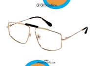 shop online Squared double bridge eyeglasses GIGI Studios DAVID 64755 gold otticascauzillo.com acquisto online Occhiale da vista squadrato doppio ponte GIGI Studios DAVID 6475/5 oro 