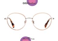 shop online Oversized round metal eyeglasses GIGI Studios PARIS 6369 pink otticascauzillo.com acquisto online nuovo Occhiale da vista metallo tondo oversize GIGI Studios PARIS 6369/6 rosa