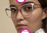 shop online Round pointed eyeglasses GIGI Studios GRETA 6472 pink and white otticascauzillo.com acquisto online Occhiale da vista tondo a punta GIGI Studios GRETA 6472/6 rosa e bianco