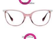 shop online Round pointed eyeglasses GIGI Studios GRETA 6472 pink and white otticascauzillo.com acquisto online Occhiale da vista tondo a punta GIGI Studios GRETA 6472/6 rosa e bianco