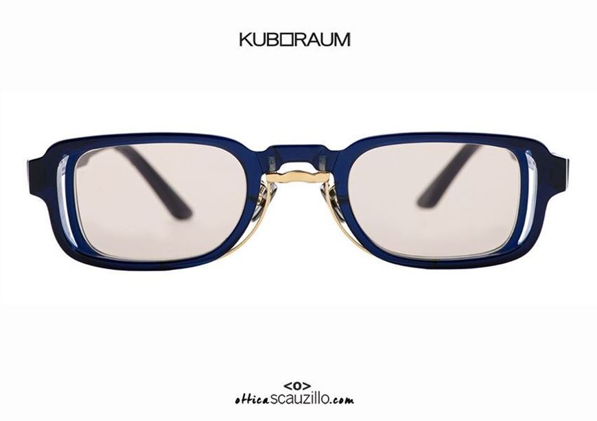 New rectangular KUBORAUM Mask N12 blue sunglasses | Occhiali