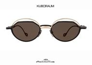 shop online New black and gold KUBORAUM Mask H70 round metal sunglasses otticascauzillo.com acquisto online Nuovo occhiale da sole in metallo tondo KUBORAUM Mask H70 nero e oro