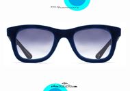 shop online Velvet wayfarer sunglasses Italia Independent VELVET mod. 0090V blue otticascauzillo.com acquisto online nuovo Occhiale da sole wayfarer in velluto Italia Independent VELVET mod. 0090V blu