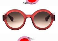shop online New round sunglasses GIGI STUDIOS LAURA 6454 red otticascauzillo.com acquisto online Nuovo occhiale da sole tondo spesso GIGI STUDIOS LAURA 6454 rosso