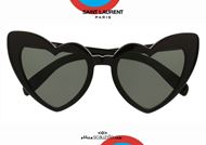 shop online Saint Laurent 181 LOULOU black heart sunglasses otticascauzillo acquisto online nuovo Occhiale da sole a cuore Saint Laurent 181 LOULOU nero