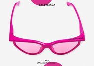 shop online New Balenciaga BB0101S col. 003 pink cat eye sunglasses otticascauzillo.com acquisto online Nuovo occhiale da sole cat eye 3D Balenciaga BB0101S col.003 rosa