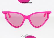 shop online New Balenciaga BB0101S col. 003 pink cat eye sunglasses otticascauzillo.com acquisto online Nuovo occhiale da sole cat eye 3D Balenciaga BB0101S col.003 rosa