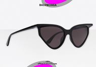 shop online New Balenciaga BB0101S col. 001 black cat eye sunglasses otticascauzillo.com acquisto online Nuovo occhiale da sole cat eye 3D Balenciaga BB0101S col.001 nero