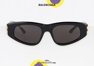 shop online New cat eye sunglasses with BB logo Balenciaga BB0095S Dynasty col. 001 black otticascauzillo.com acquisto online Nuovo occhiale da sole cat eye con logo BB Balenciaga BB0095S Dynasty col.001 nero
