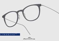 shop online Titanium eyeglasses N.O.W LINDBERG 6529 col. D15 satin gray on otticascauzillo.com acquisto online nuovo Occhiale da vista titanio N.O.W LINDBERG 6529 col. D15 grigio satinato