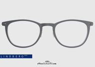 shop online Titanium eyeglasses N.O.W LINDBERG 6529 col. D15 satin gray on otticascauzillo.com acquisto online nuovo Occhiale da vista titanio N.O.W LINDBERG 6529 col. D15 grigio satinato