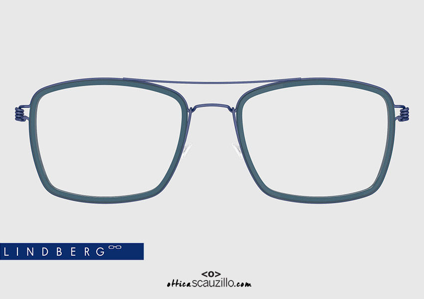 Double bridge titanium eyeglasses Air Rim LINDBERG Oscar col. U13-K259 ...