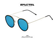 shop online new Spektre METRO 2 FLAT blue mirror raised bridge round sunglasses on otticascauzillo.com acquisto online nuovo Occhiale da sole tondo ponte sopraelevato Spektre METRO 2 FLAT specchio blu